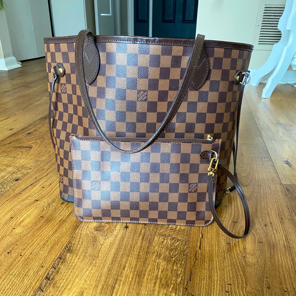 Authentic Louis Vuitton Neverfull MM tote